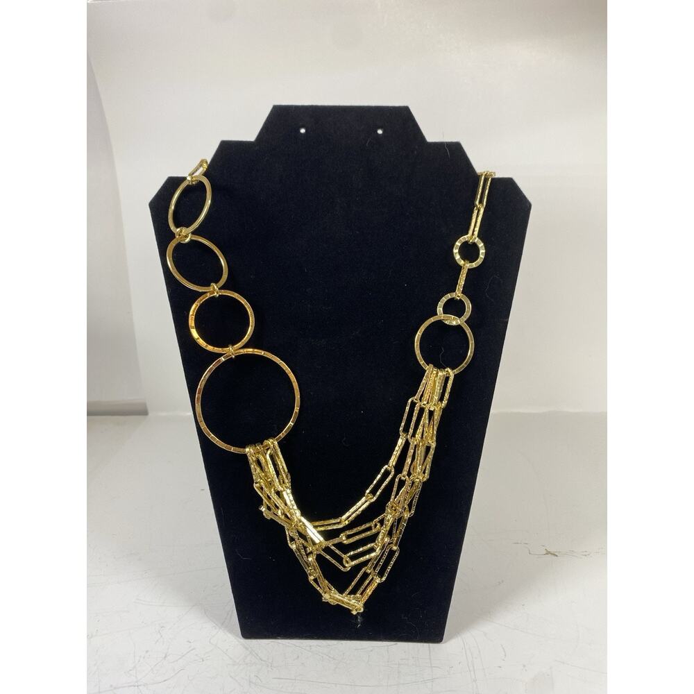 1AR UnoAerre Gold Toned Geometric Necklace